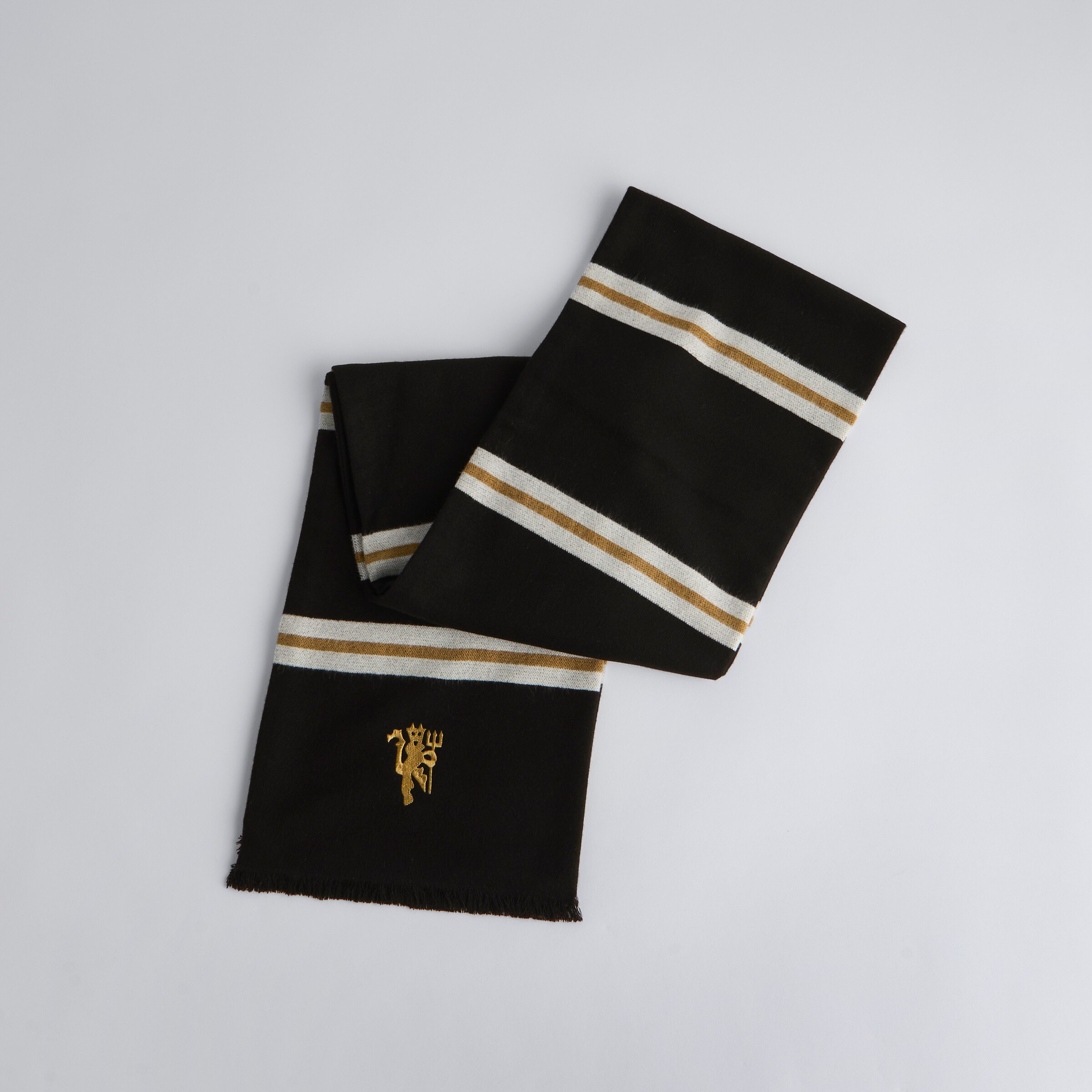 Manchester United Bar Scarf Gift Box Black Black Detail [4-5]