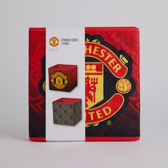 Manchester United Storage Box 2 Pack Red