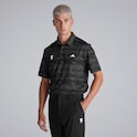 Manchester United x adidas Mens Golf Ultimate365 HEAT.RDY Stripe Polo Shirt Grey