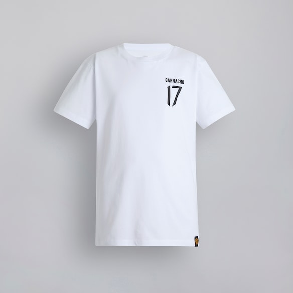 Manchester United Kids Garnacho 17 T-Shirt White White