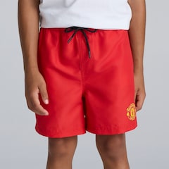 Manchester United Kids Swim Shorts Red