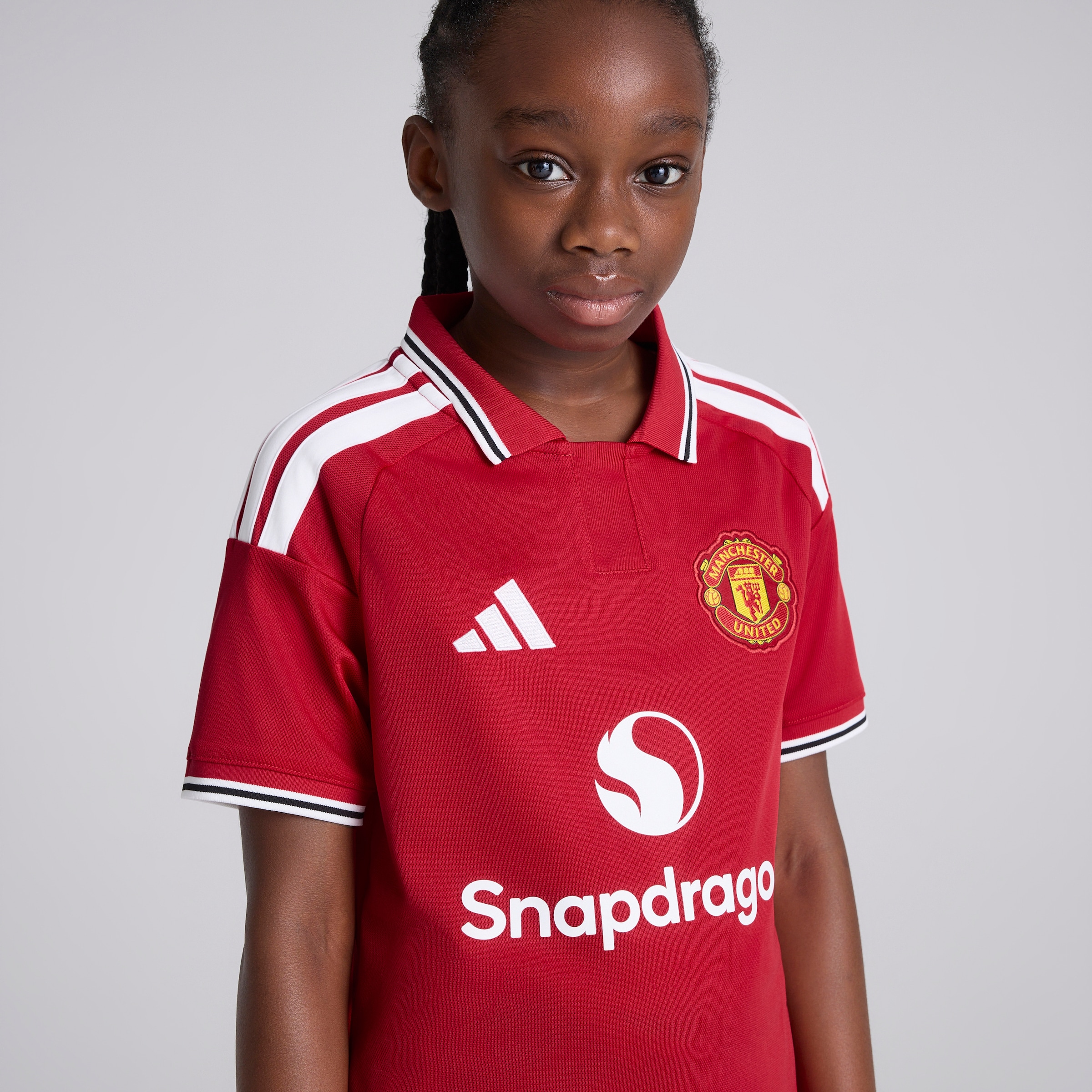 Manchester United Kids 26/27 Home Jersey Rouge Détail [4-6]