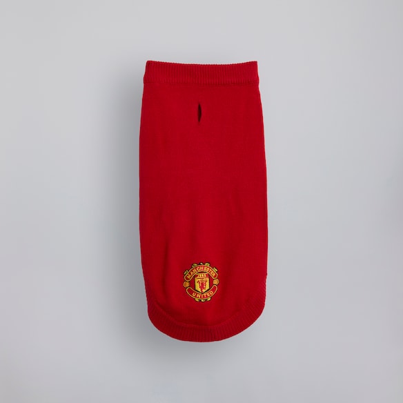 Manchester United Knitted Dog Jumper Red Red