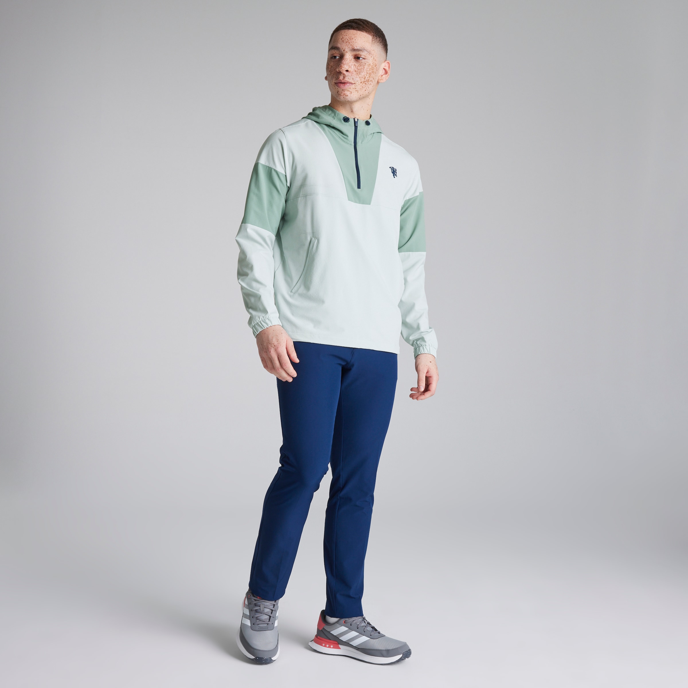 Manchester United x adidas Golf Ultimate365 Anorak Green Green Detail [3-5]