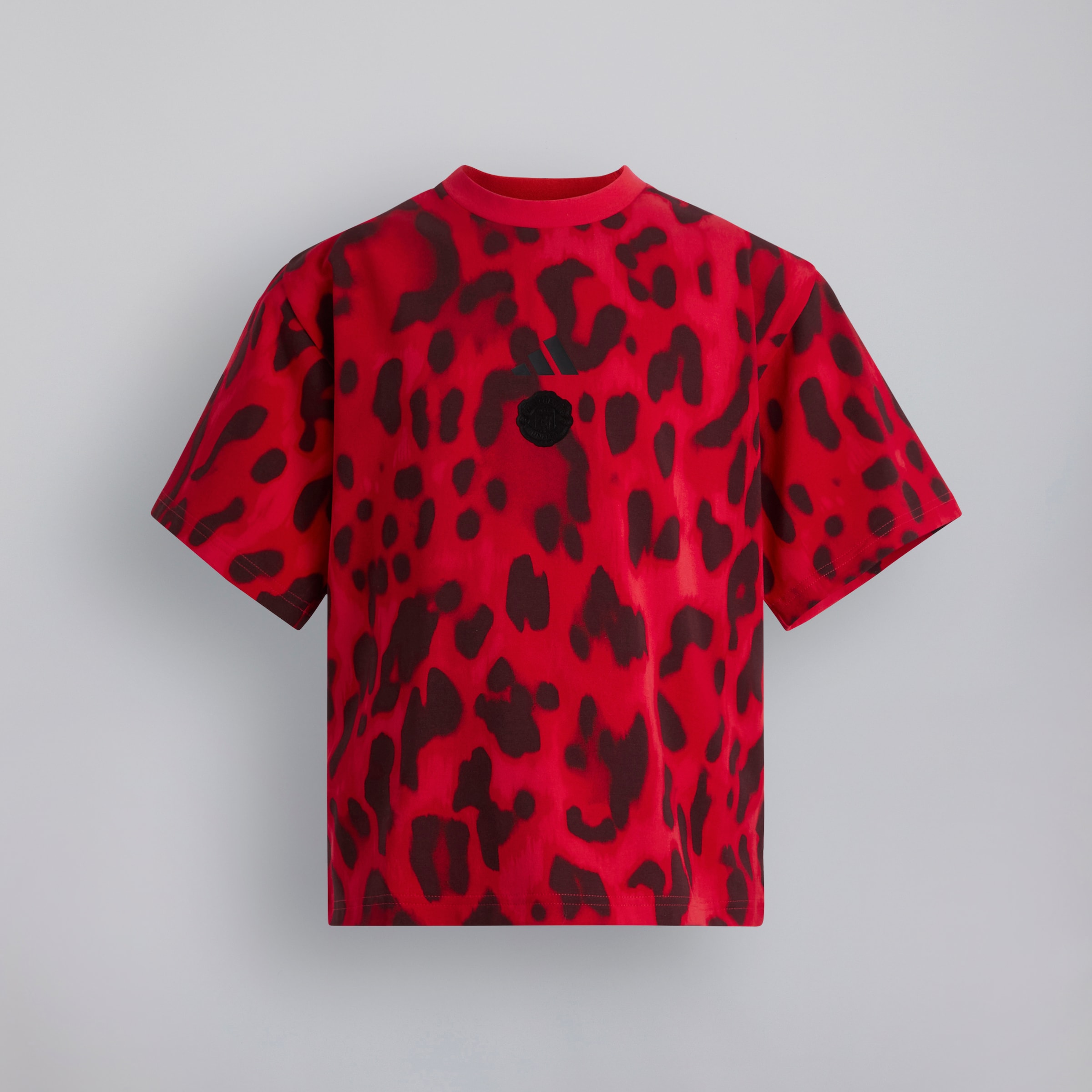 Manchester United x adidas Kids Future Icons All Over Print T-Shirt Red