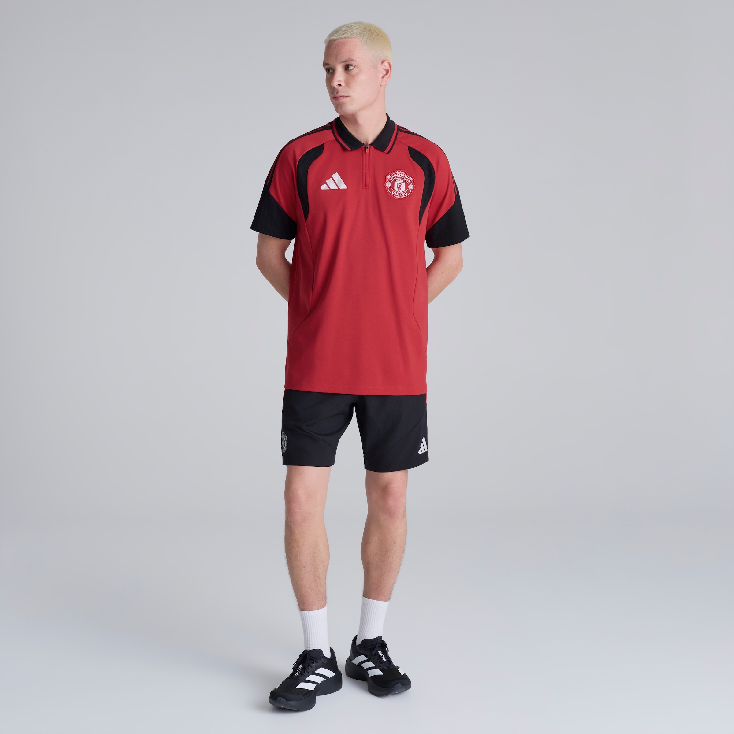 Manchester United 26/27 Training Tiro Polo Red Red Detail [3-5]