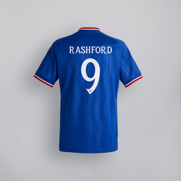 Manchester United 26/27 Away Jersey with Rashford 9 UCL Printing & Badge Blue