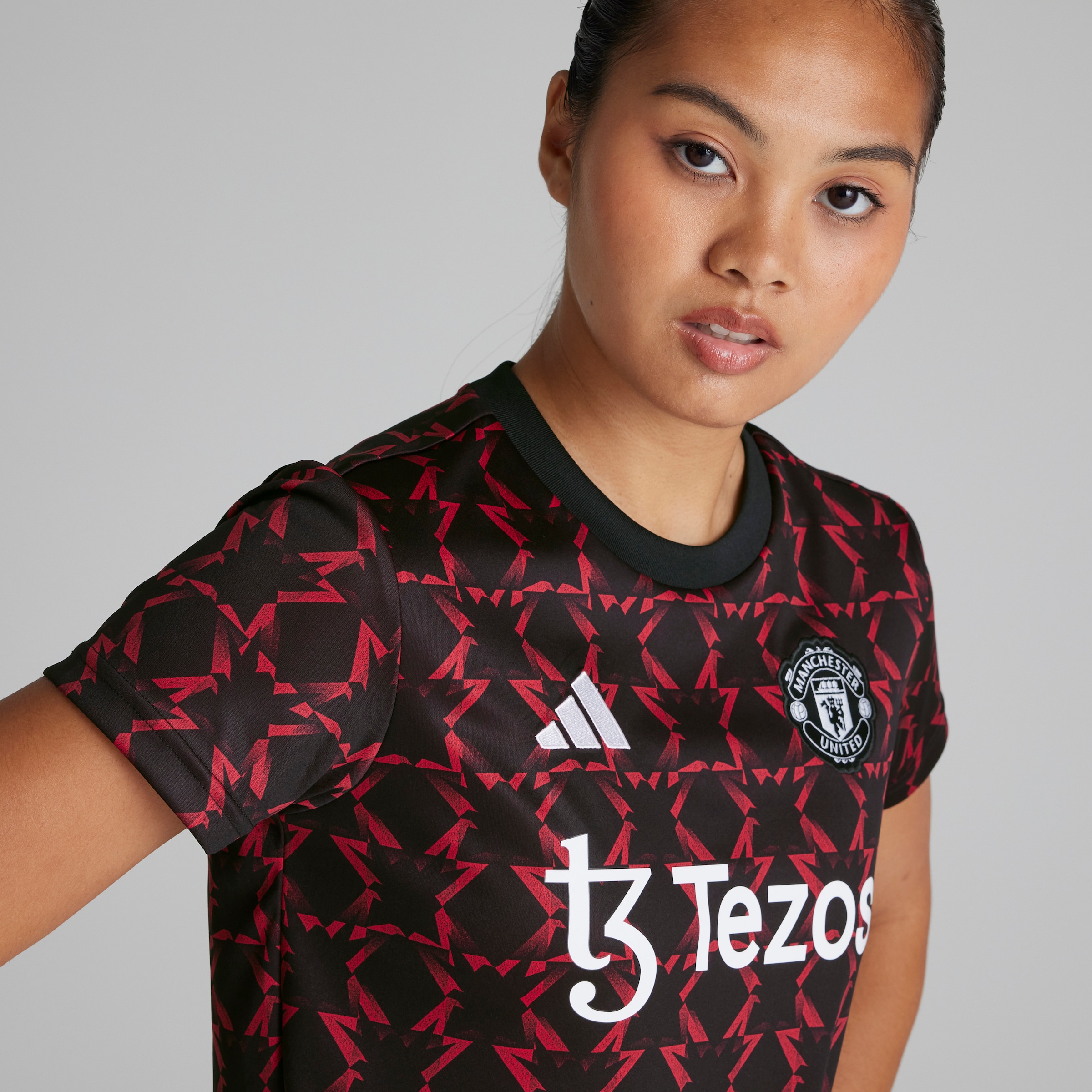 Manchester United 프리-매치 저지 여성용 다색 세부 사항 [5-7]