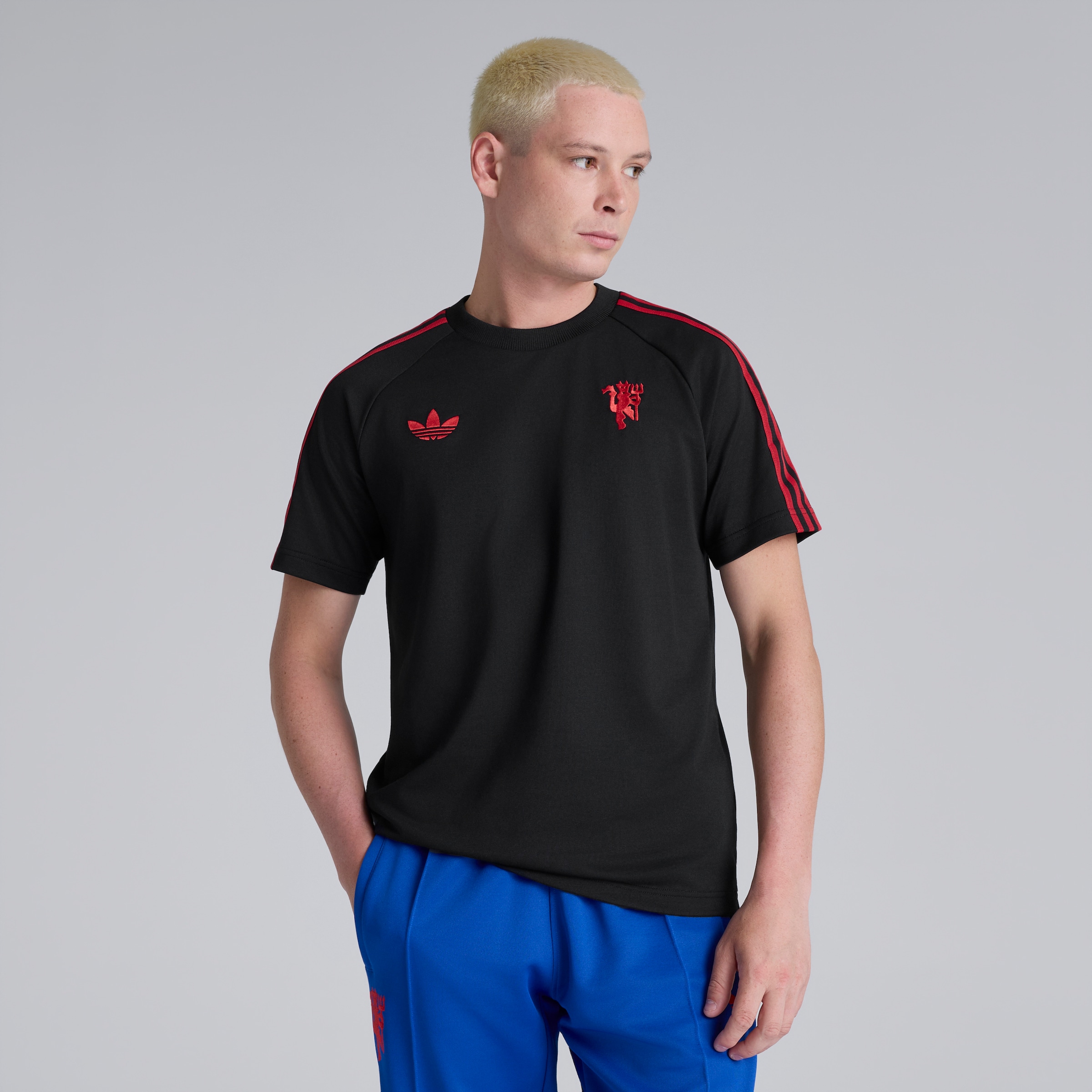 Manchester United x adidas Originals T-Shirt Black Noir