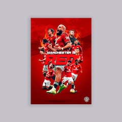Manchester United Manchester is Red A2 Poster Red