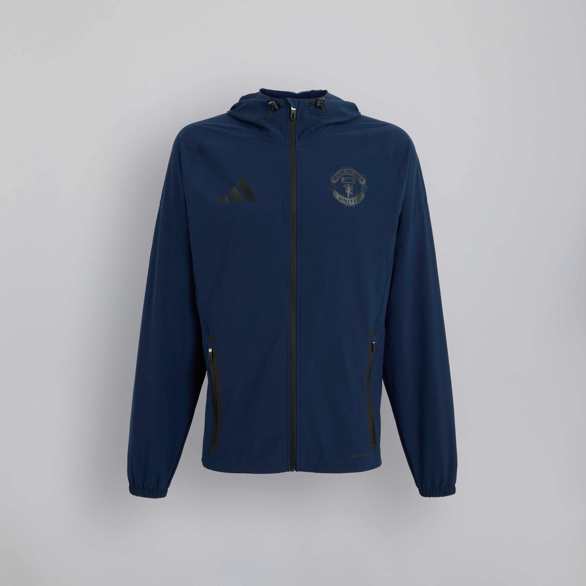 Manchester United Tiro 24 Competition Vis Tech Travel Jacket Blue Blue