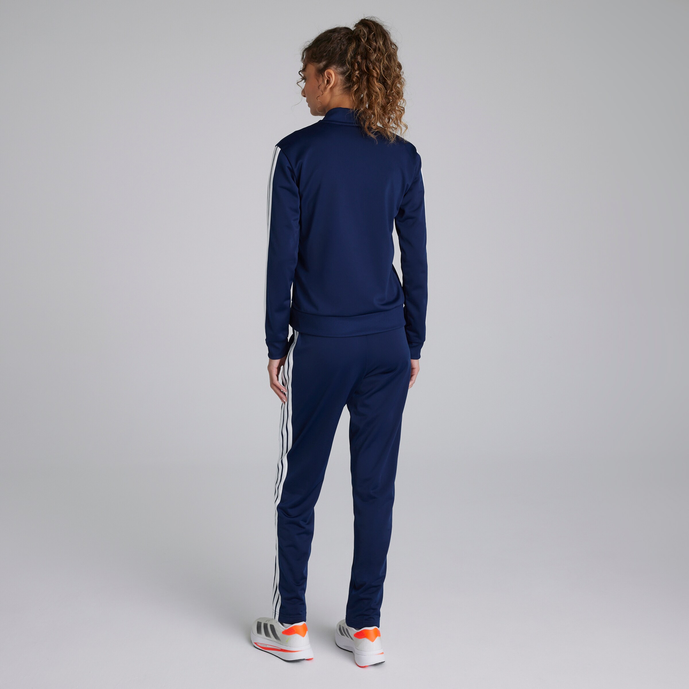 Manchester United x adidas Womens Essentials 3-Stripes Tracksuit Blue Blue Detail [2-5]