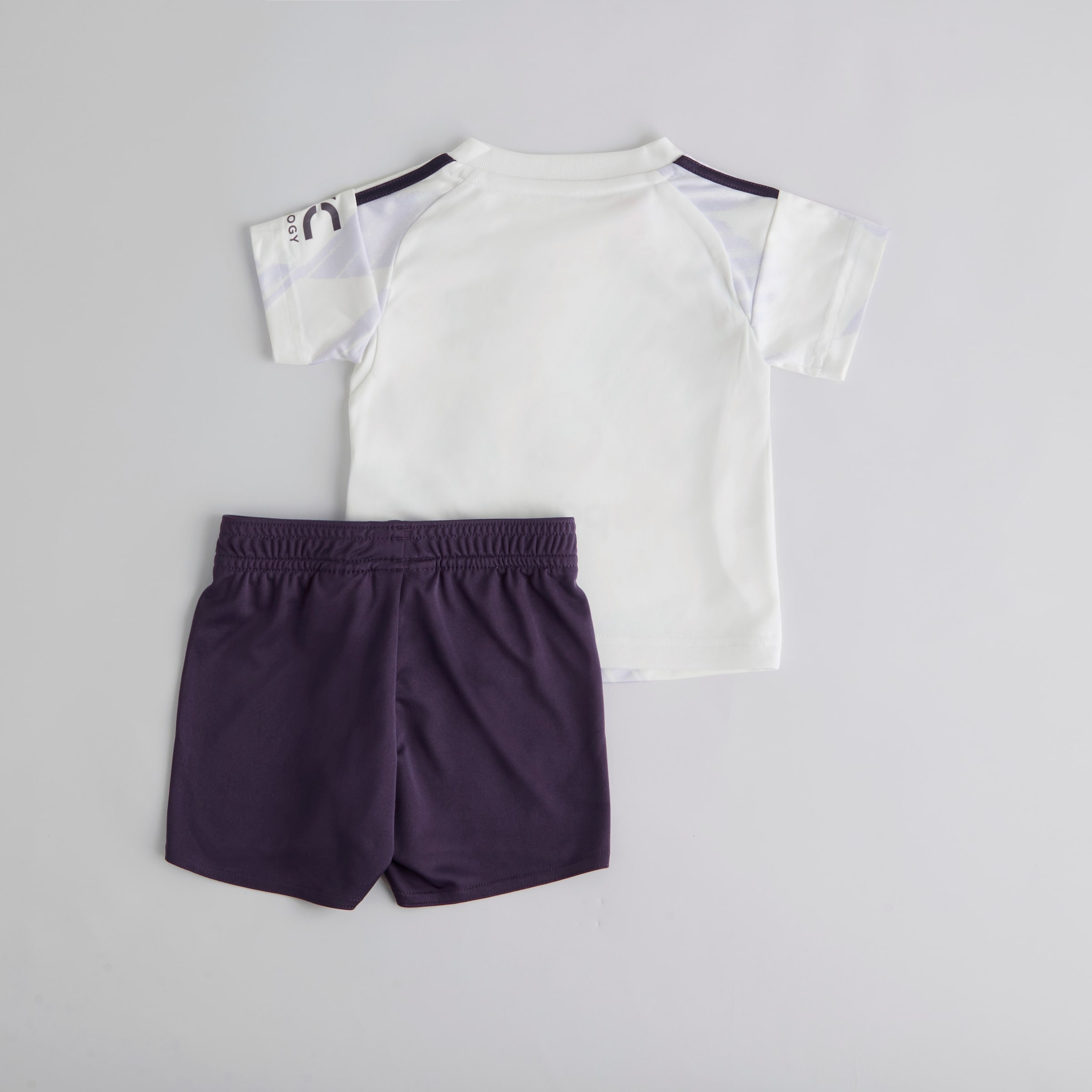 Manchester United 25/26 Away Baby Kit Kids Blanc Détail [2-4]