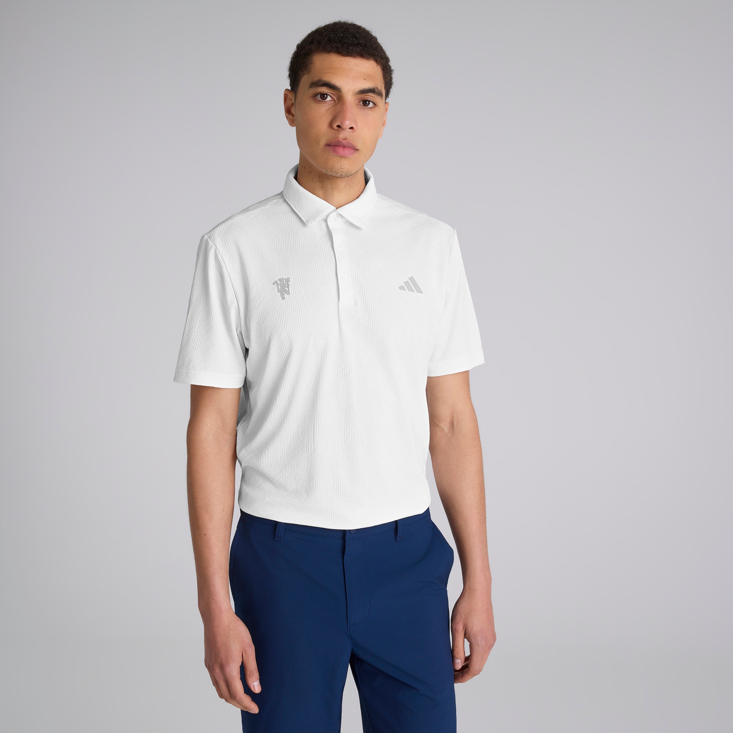 Manchester United x adidas Golf Ultimate365 Polo Shirt White White
