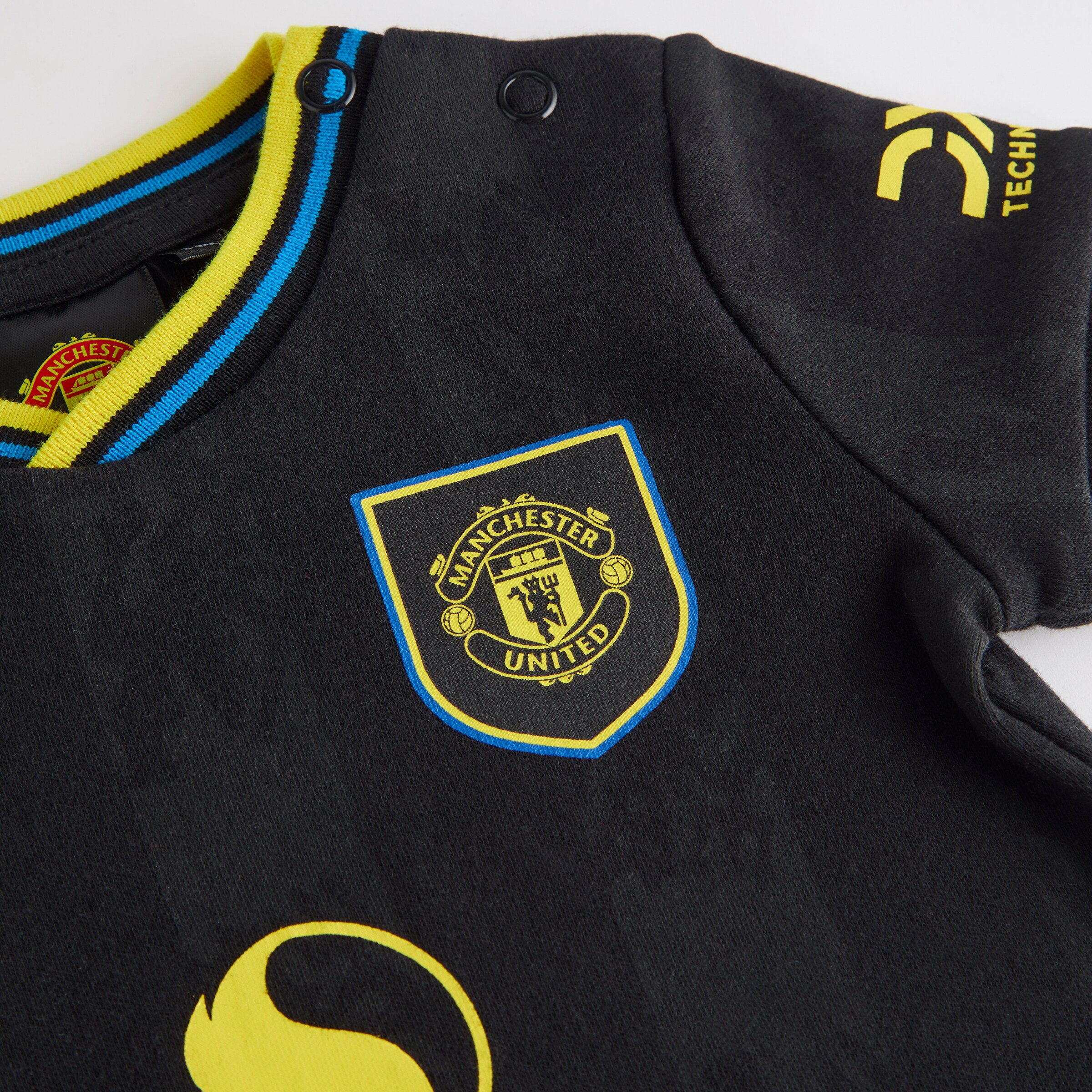 Manchester United Baby Third Romper Black Noir Détail [4-4]