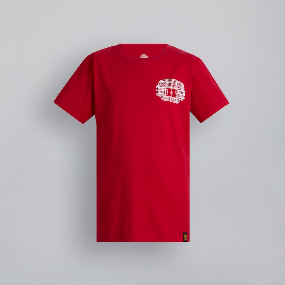Manchester United Kids Old Trafford Coordinates T-Shirt Red