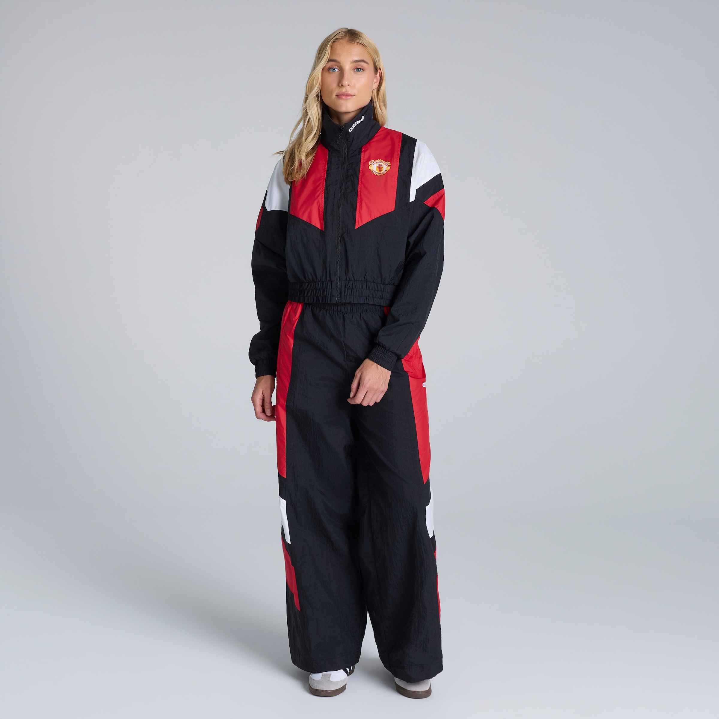 Manchester United x adidas Womens EQT Track Pants Black Black Detail [3-6]