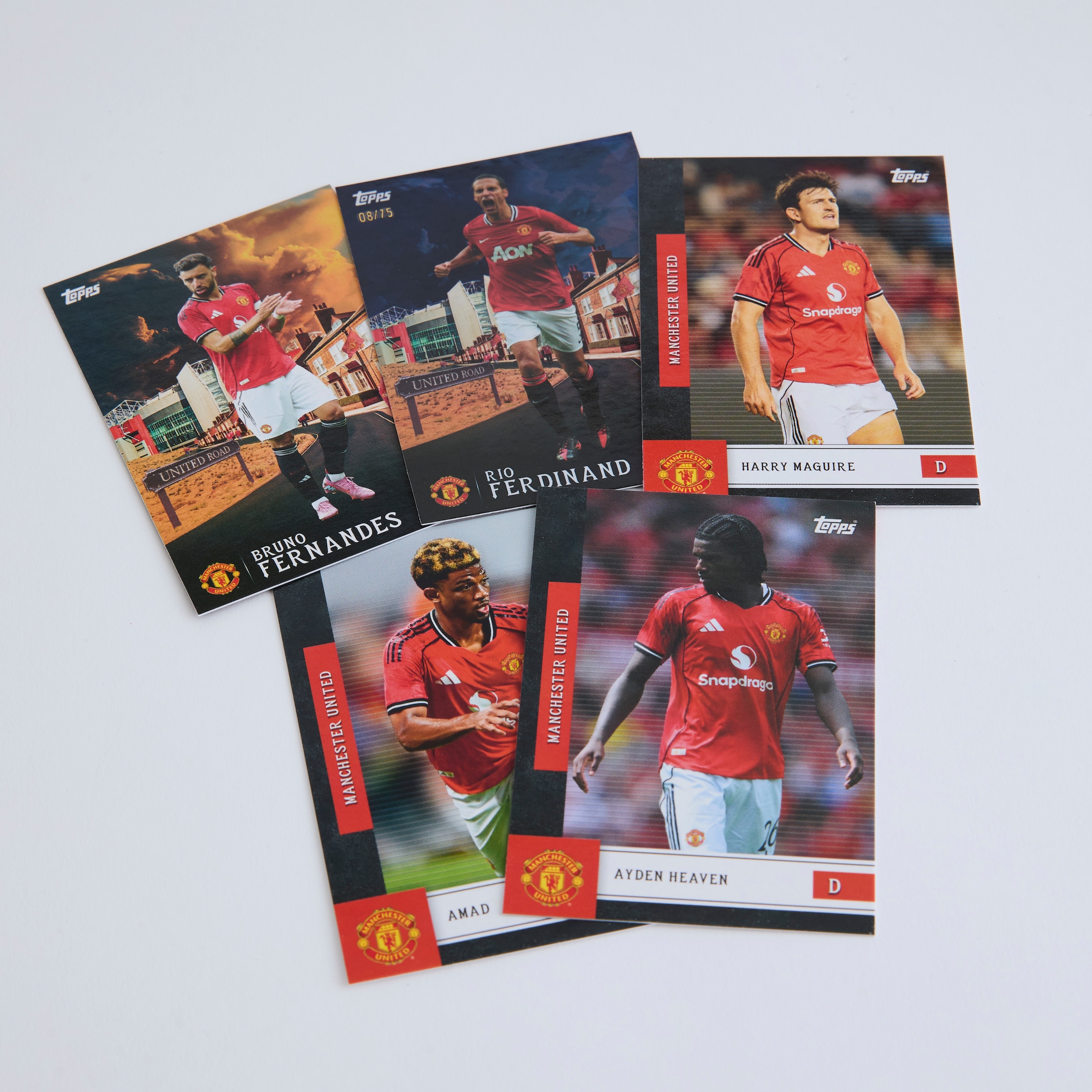 Manchester United Topps Team Set Trading Cards 2025/26 Noir Détail [4-4]