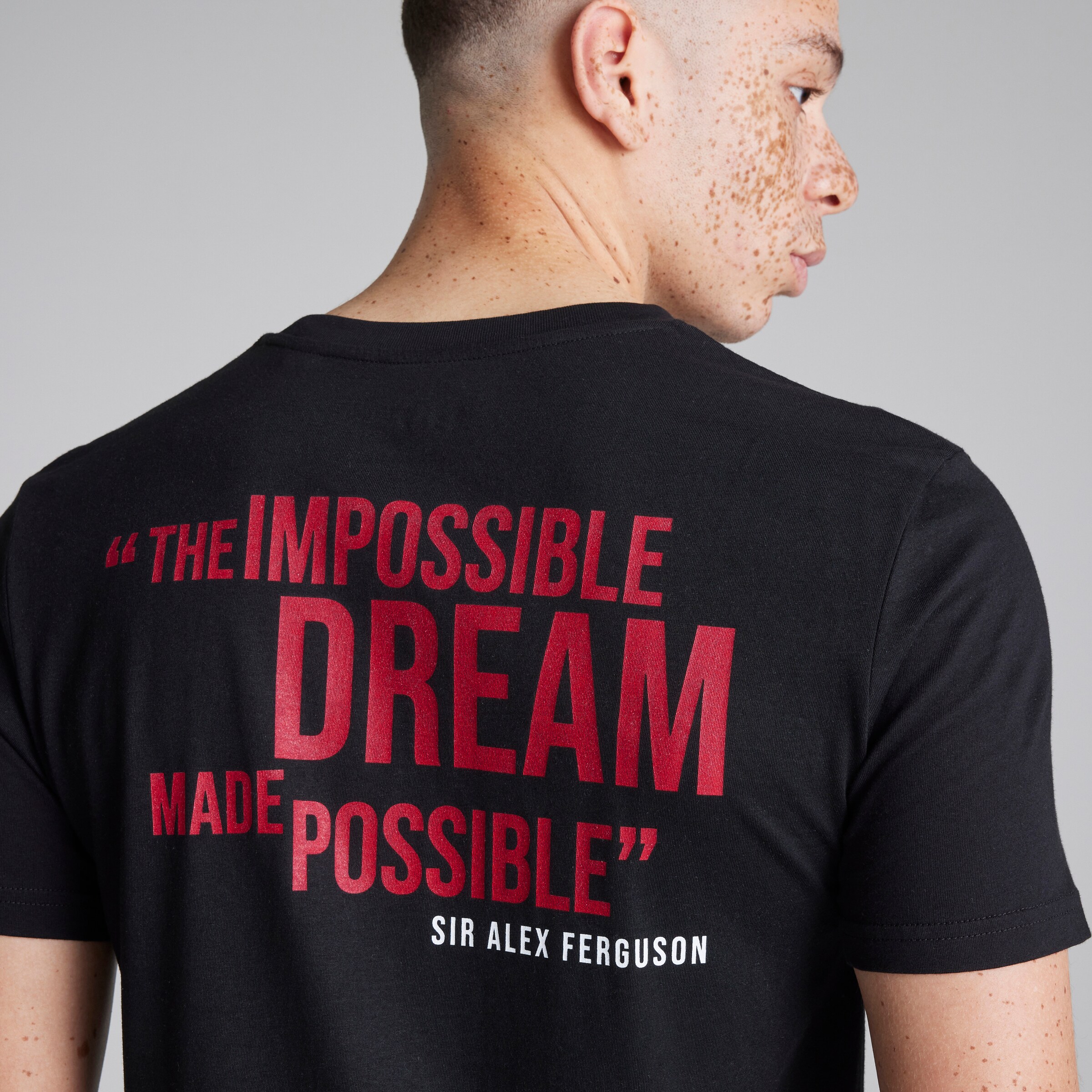 Manchester United The Impossible Dream T-Shirt Black Noir Détail [4-8]