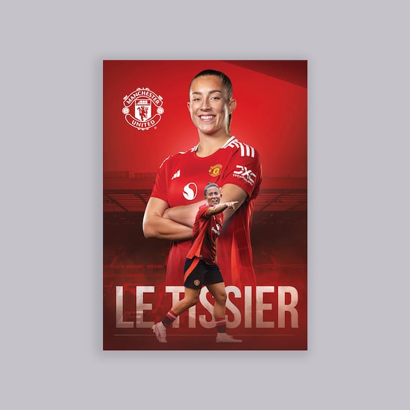 Manchester United Le Tissier Core A2 Poster Red Red