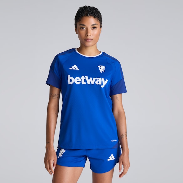 Manchester United Womens 26/27 Cup Training Tiro Authentic Jersey Blue (Sponsored) Blau