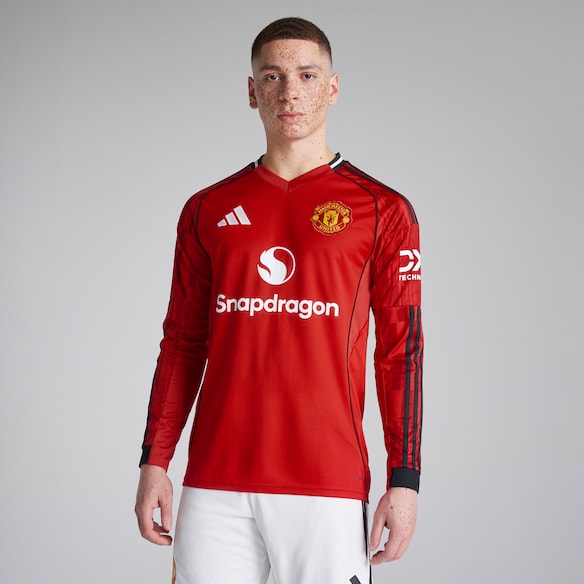 Manchester United 25/26 Home Long Sleeve Jersey Red