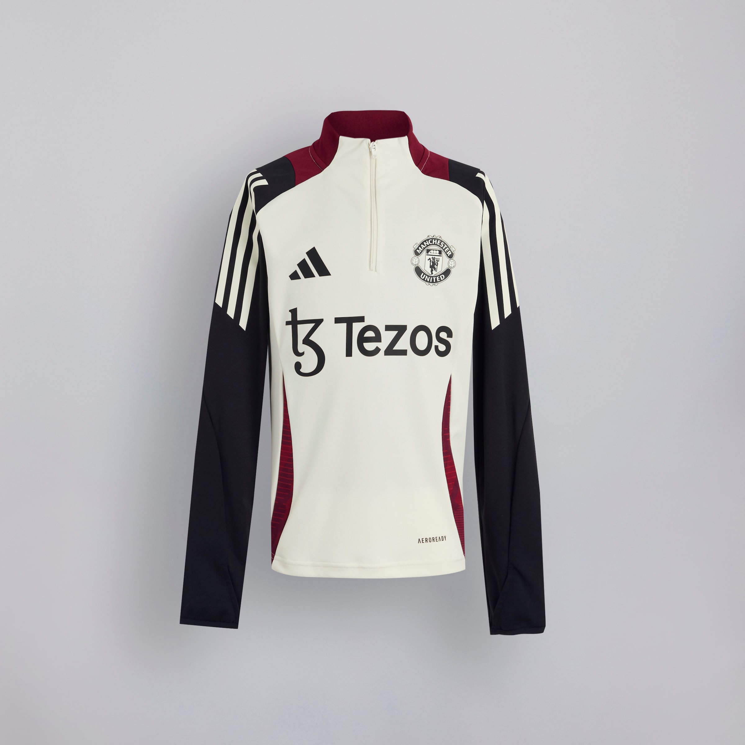 2018-19 Manchester United adidas Player Issue 1/4 Zip Drill