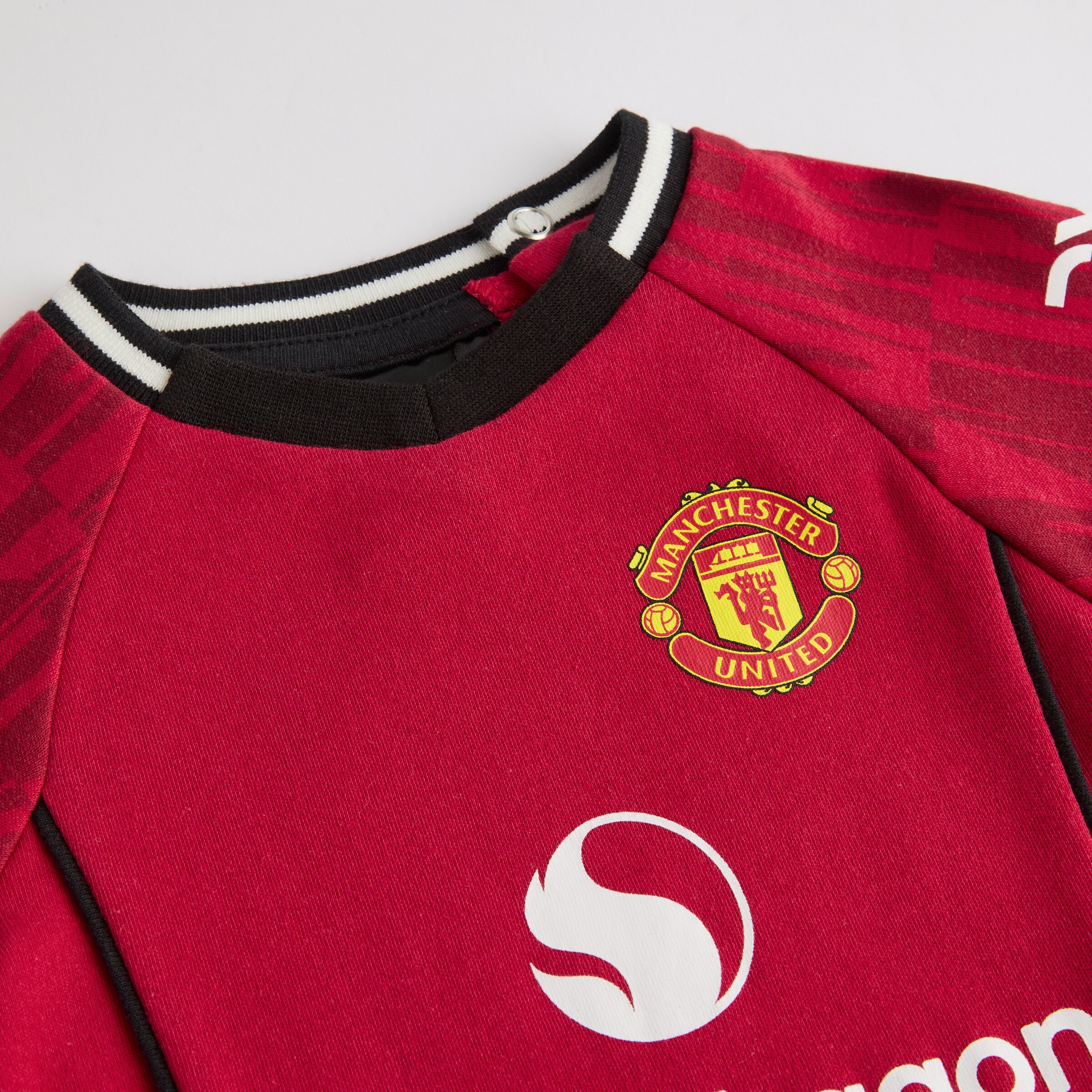 Manchester United Baby Home Sleepsuit Rojo Detalle [4-4]