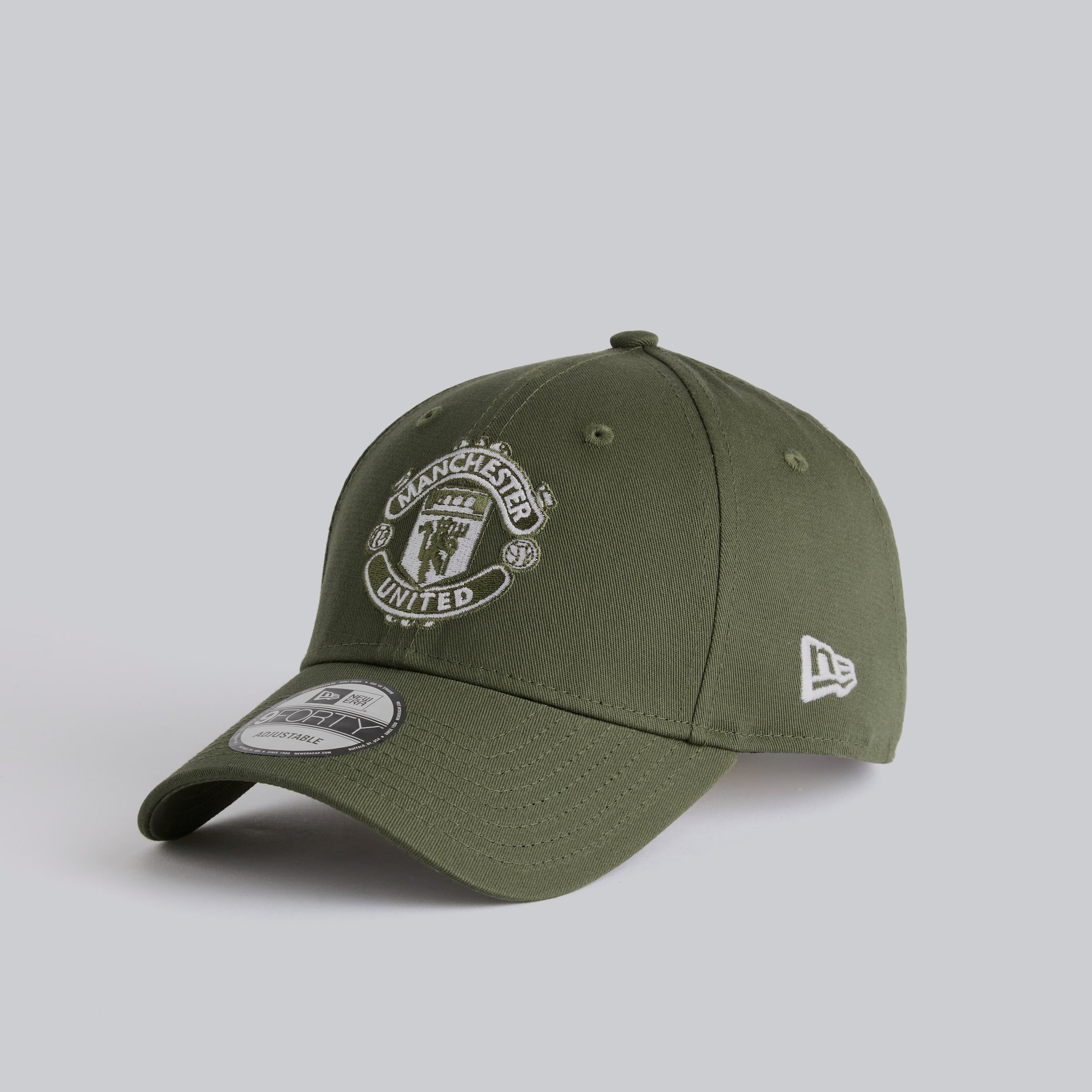 Manchester United x New Era Kids Crest 9Forty Cap Olive Green