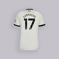 Manchester United 24/25 Third Jersey Kids with Garnacho 17 EPL Printing & Badge