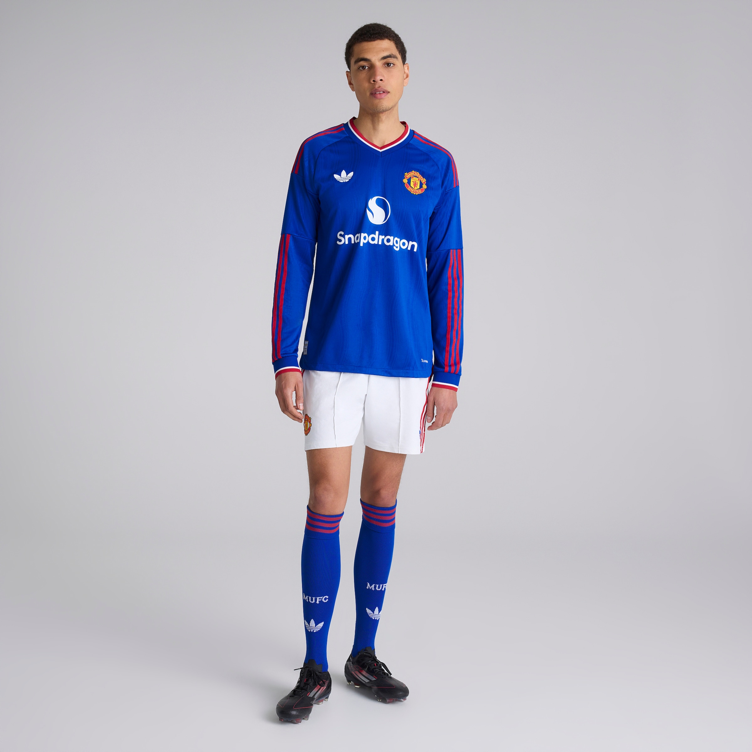 Manchester United 26/27 Away Authentic Shorts White Blanc Détail [2-5]