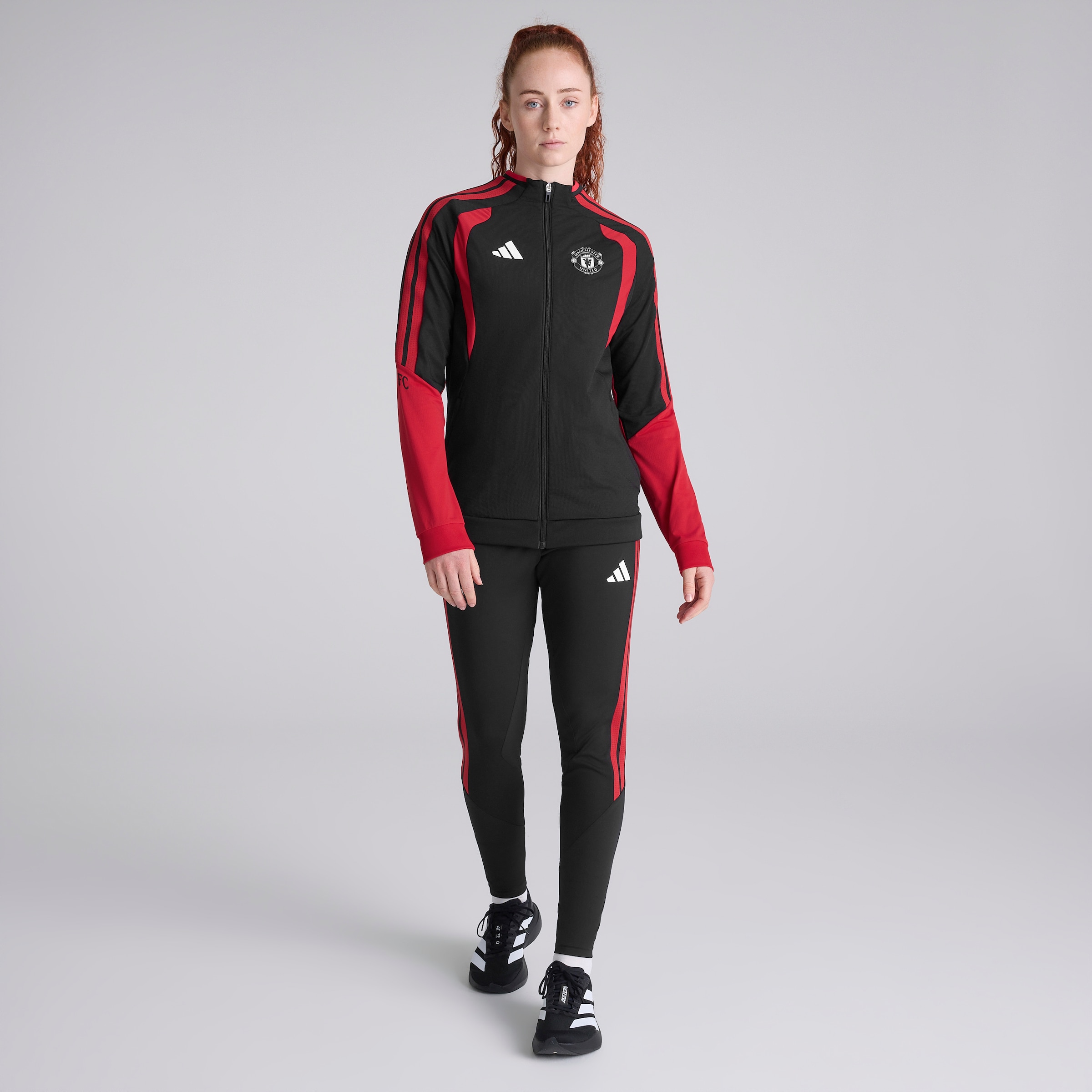 Manchester United Womens 26/27 Training Tiro Authentic Jacket Black Black Detail [3-5]