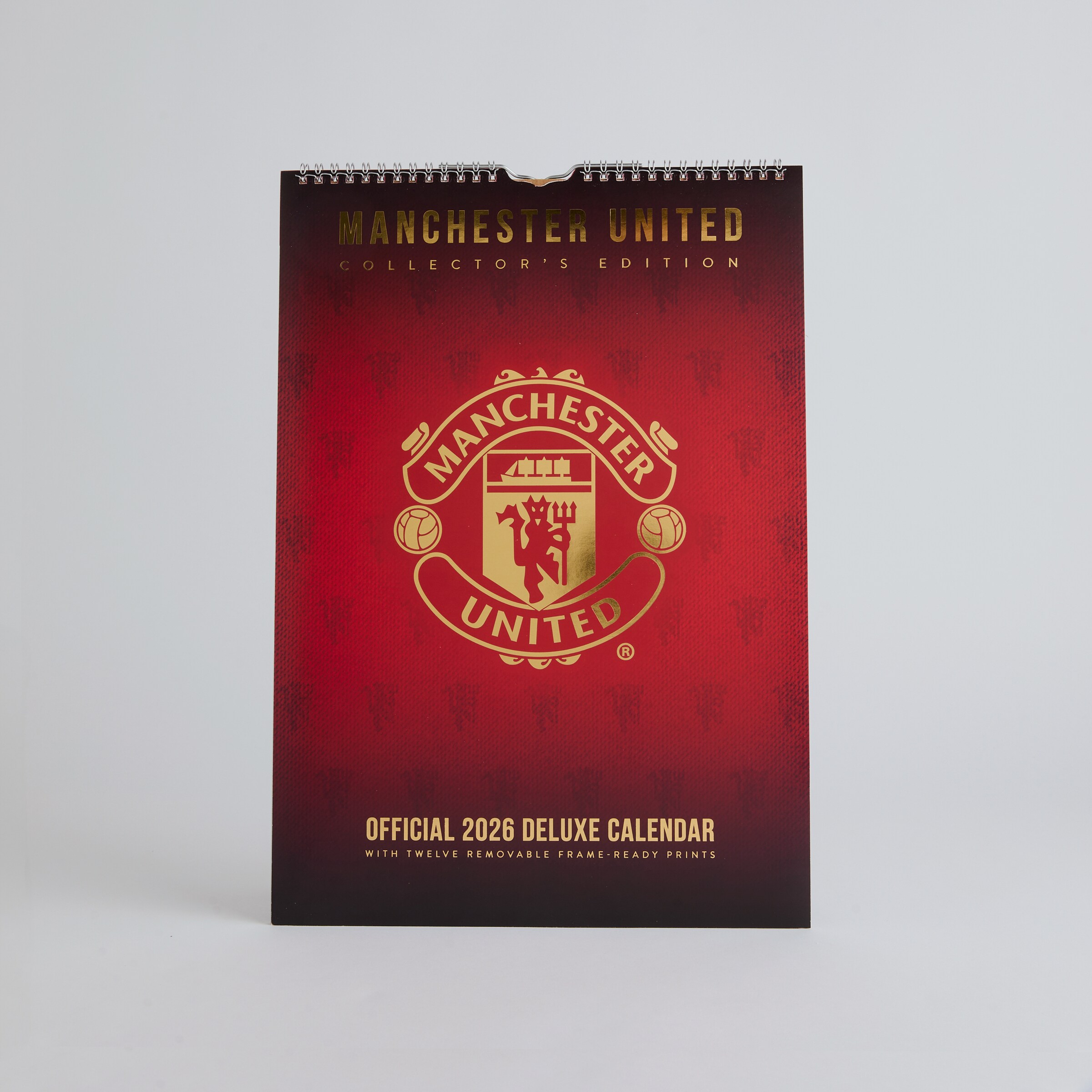 Manchester United 2026 A3 Deluxe Calendar Red Red Detail [3-4]