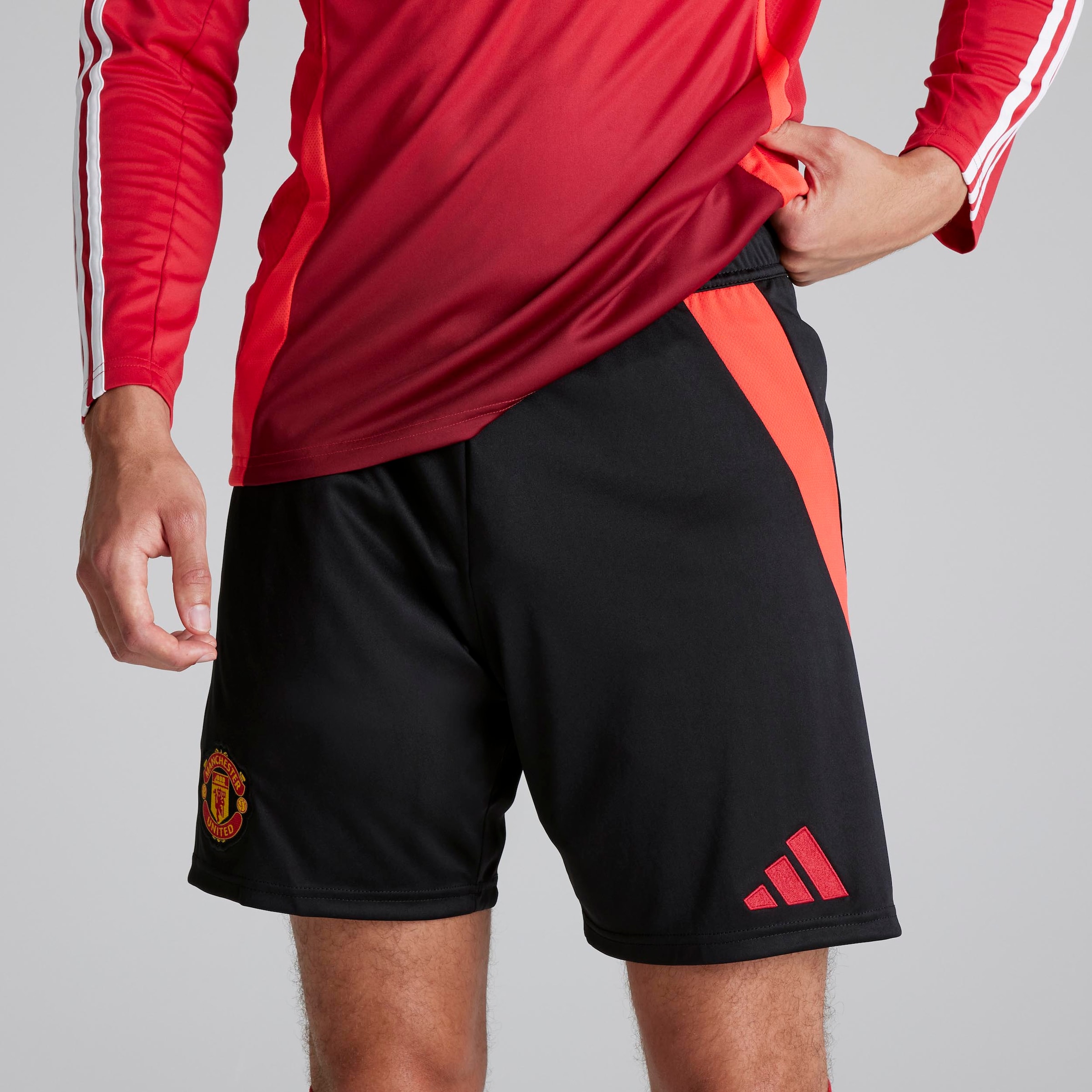 Buy Manchester United 24 25 Home Shorts Black Manchester United Store