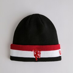 Manchester United x New Era Kids Fan Flag Beanie Black