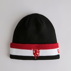 Manchester United x New Era Kids Fan Flag Beanie Black
