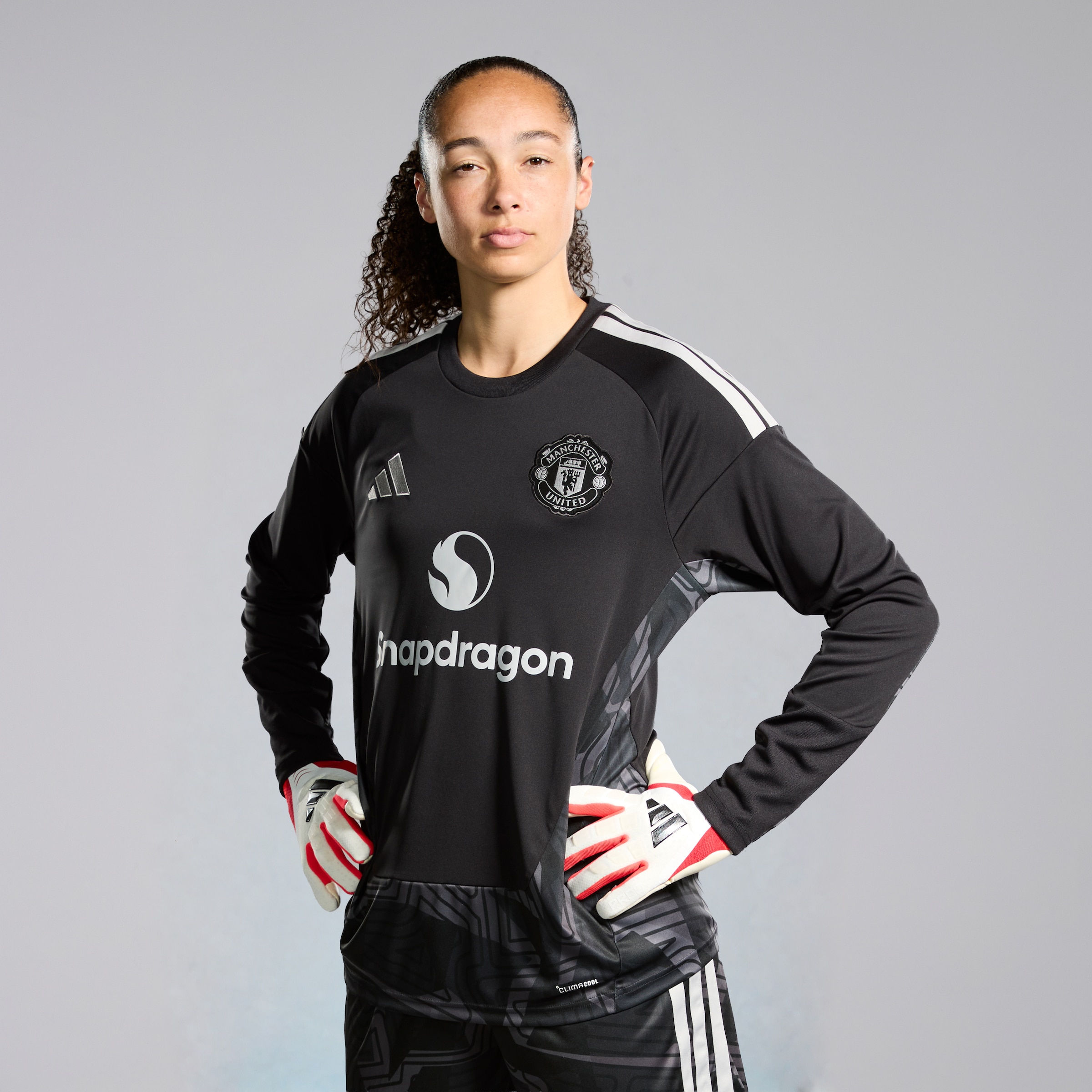 Manchester United 26/27 Home Goalkeeper Long Sleeve Jersey Black Black Detail [2-6]