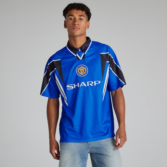 Manchester United 1997-98 Retro Third Shirt Blue Blue