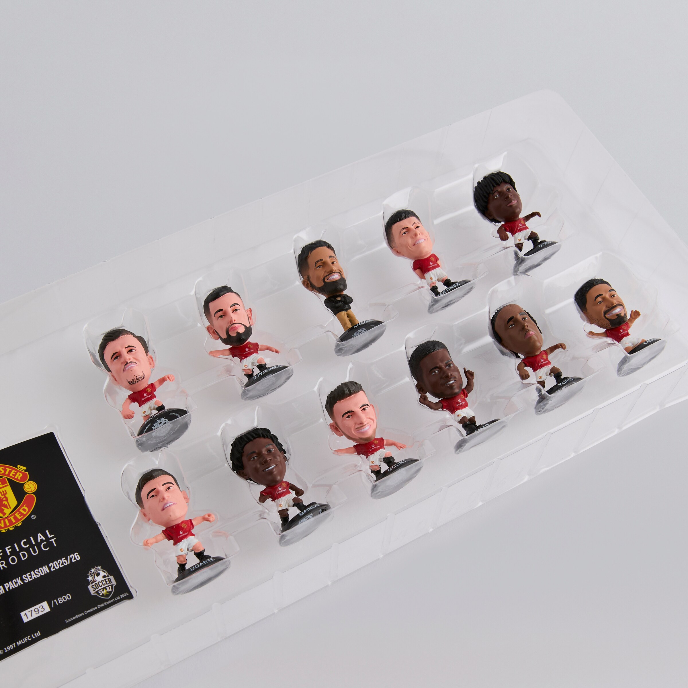 Manchester United SoccerStarz Team Pack Figurine Set Red Red Detail [2-4]