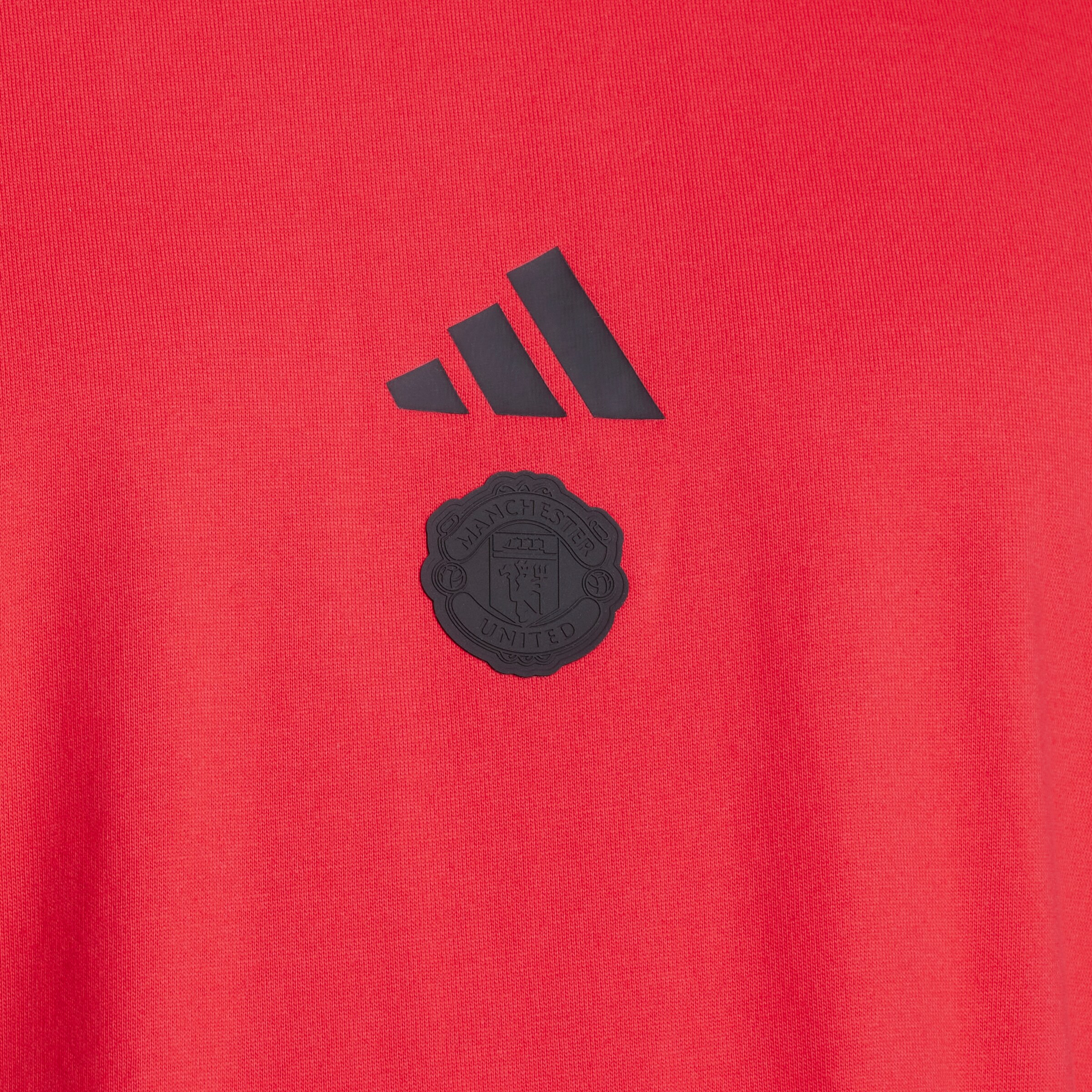 Manchester United x adidas Future Icons Short T-Shirt Red Rouge Détail [5-5]