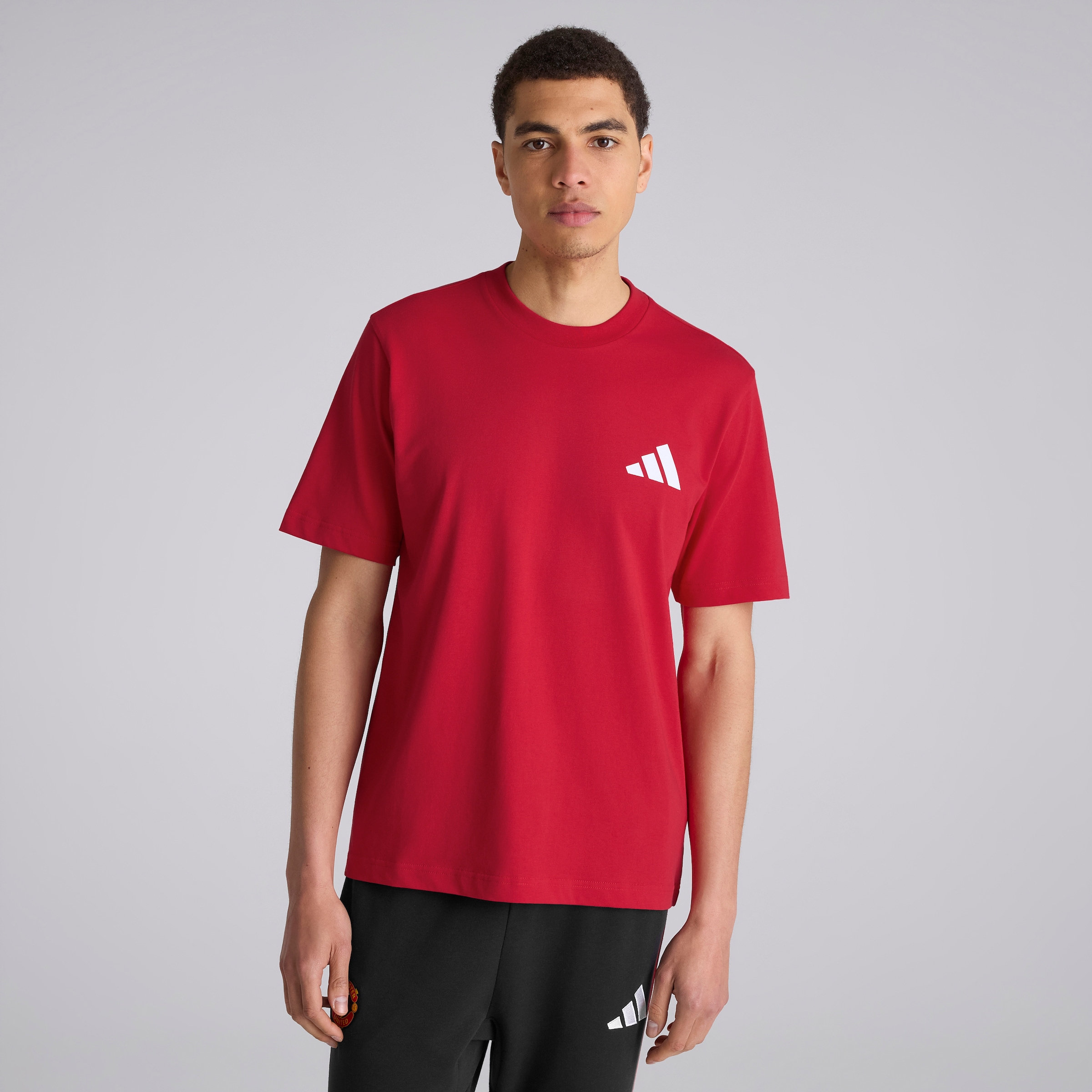 Manchester United x adidas Seasonal Graphic T-Shirt Red Rot
