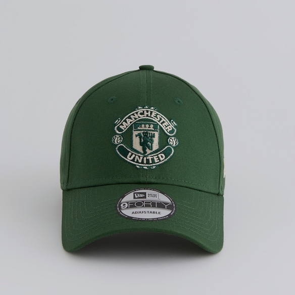 Manchester United x New Era Contrast Crest 9Forty Cap Green Green