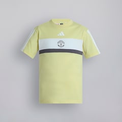 Manchester United x adidas Kids Essentials Tiberio 3-Stripes T-Shirt Yellow