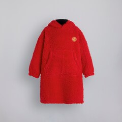Manchester United Kids Sherpa Hoodie Red