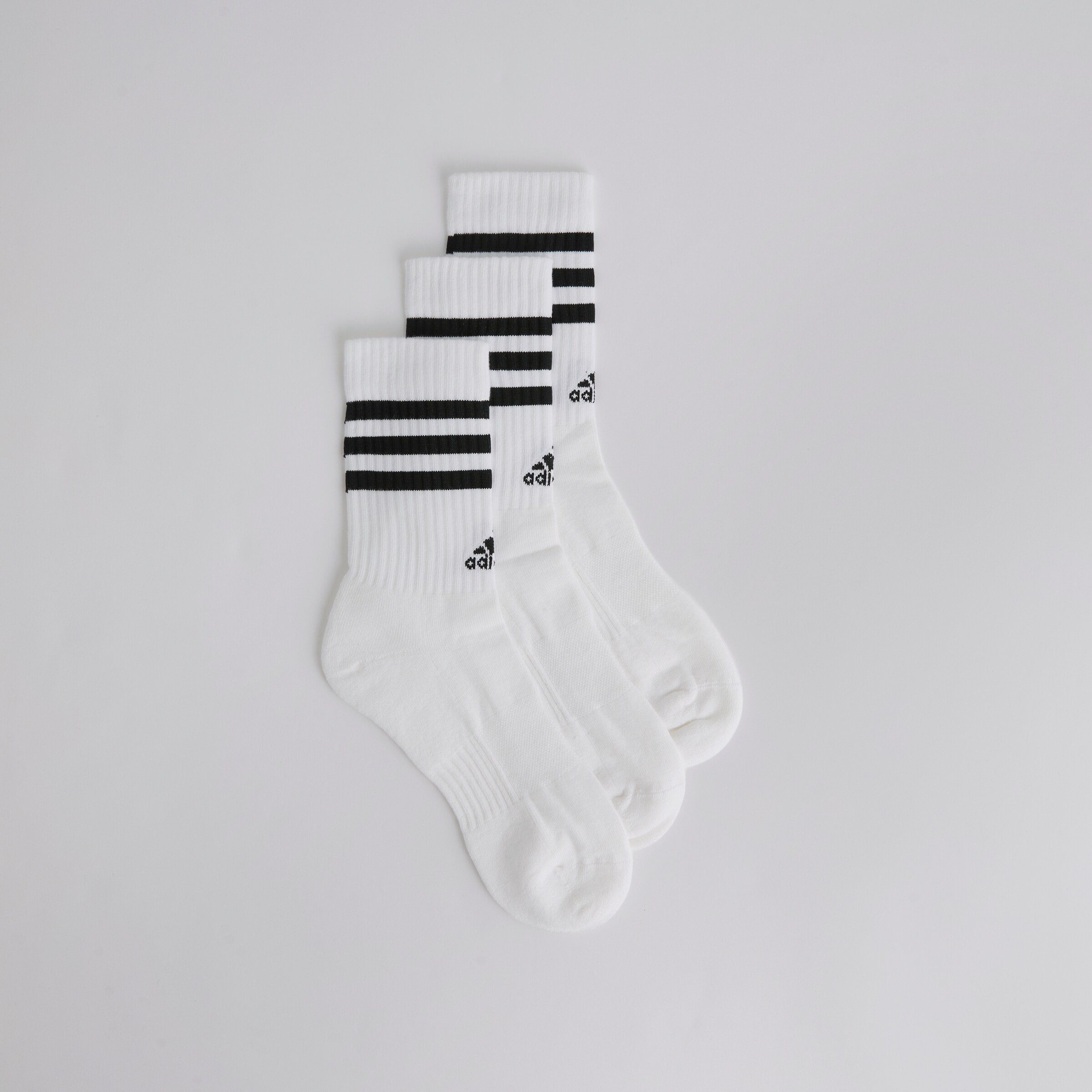 Manchester United x adidas 3-Stripes Cushioned Crew Socks 3-Pack White White Detail [2-4]