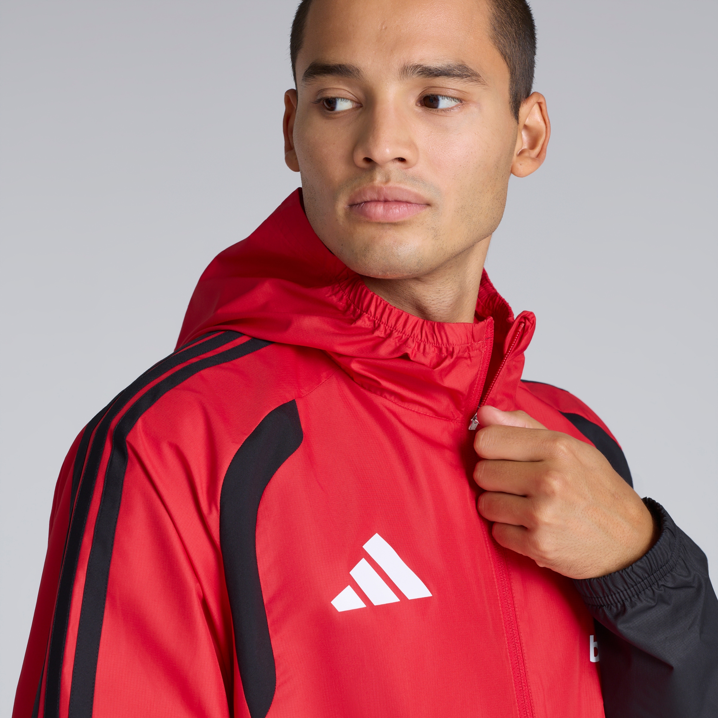Manchester United 26/27 Training Tiro All Weather Jacket Red (Sponsored) Red Detail [6-6]