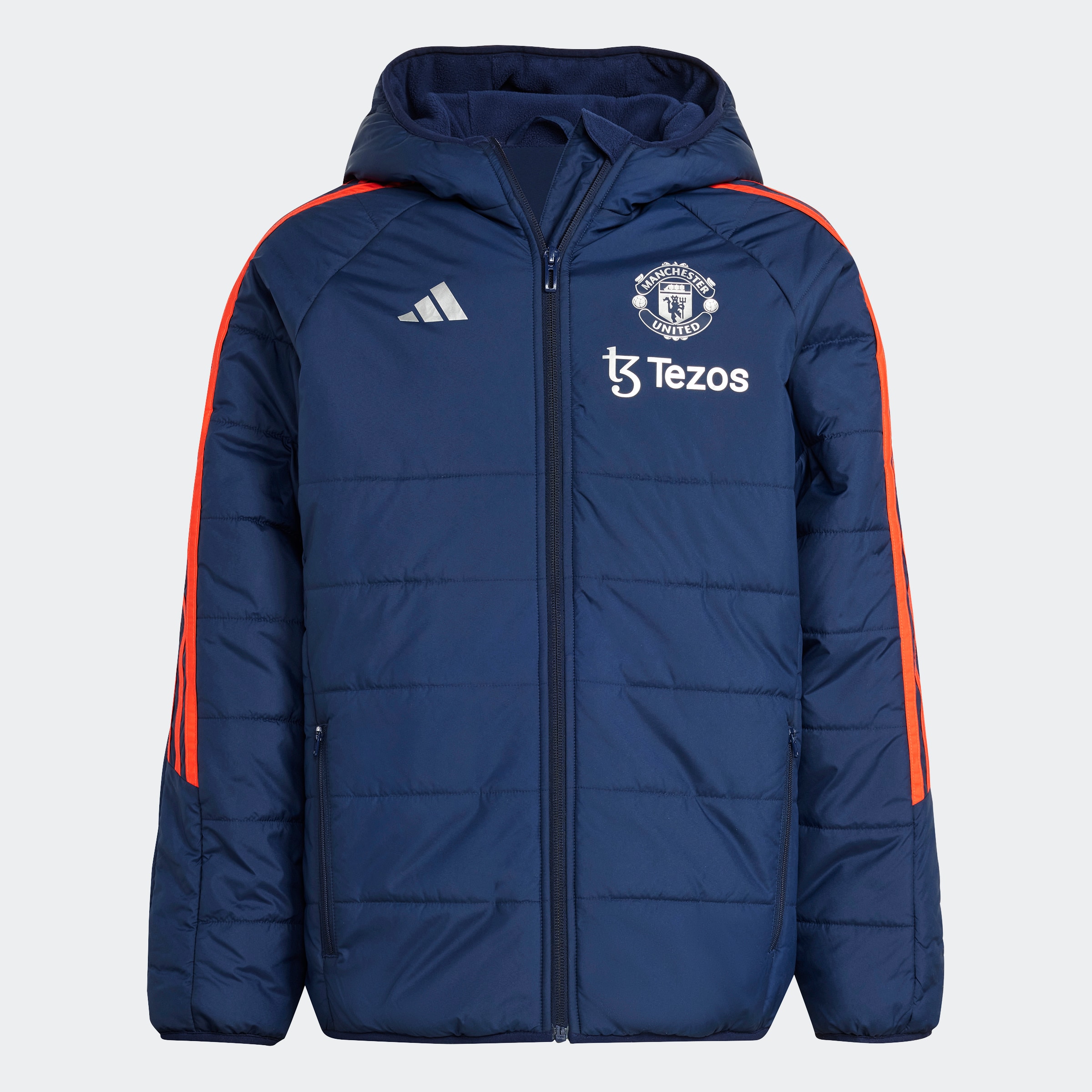 Manchester United Tiro 24 Winter Jacket Kids Navy