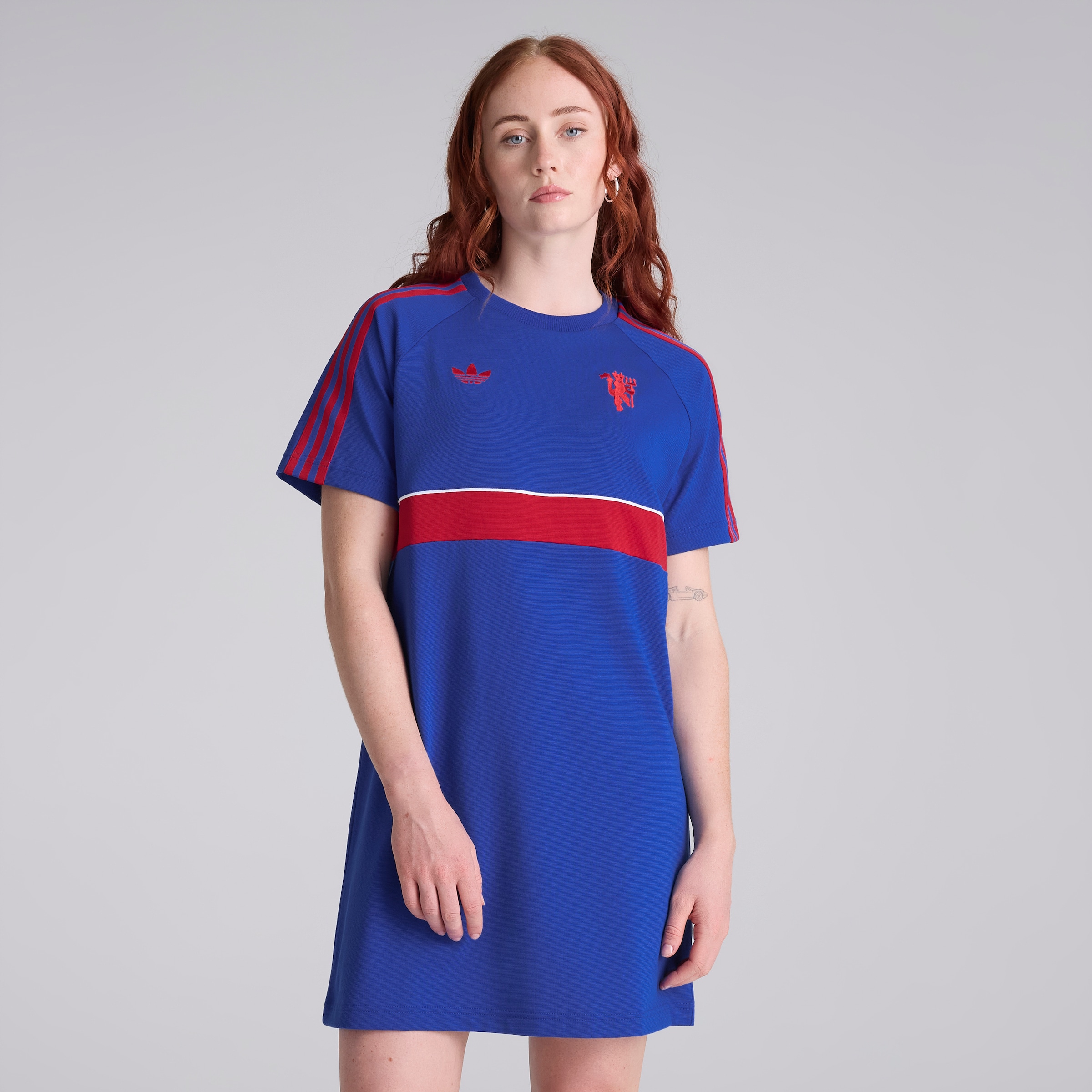 Manchester United x adidas Womens Originals Dress Blue 蓝色