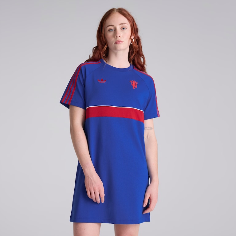 Manchester United x adidas Womens Originals Dress Blue