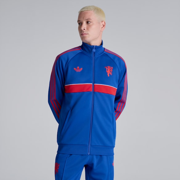 Manchester United x adidas Originals Track Top Blue Bleu